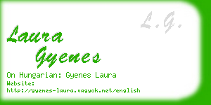 laura gyenes business card